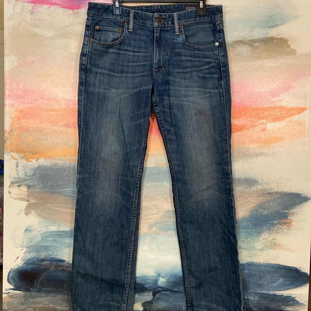 🔥EC🔥Bonobos The Blue Jean Cotton/Spandex Blend Denim Zip Up Fly Straight Jeans